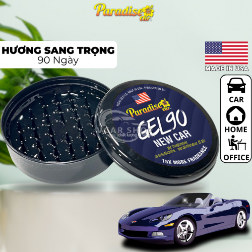 NEW CAR - GEL TINH DẦU THƠM  PARADISE AIR  90 NGÀY - NHẬP KHẨU HOA KỲ