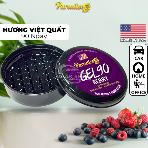 BERRY - GEL TINH DẦU THƠM  PARADISE AIR  90 NGÀY - NHẬP KHẨU HOA KỲ