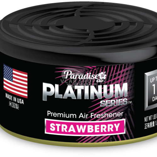 Hương Dâu - Lon Thanh Nén Tinh Dầu Platinum PARADISE AIR 52g lưu hương 100 ngày | Nhập Khẩu Hoa Kỳ