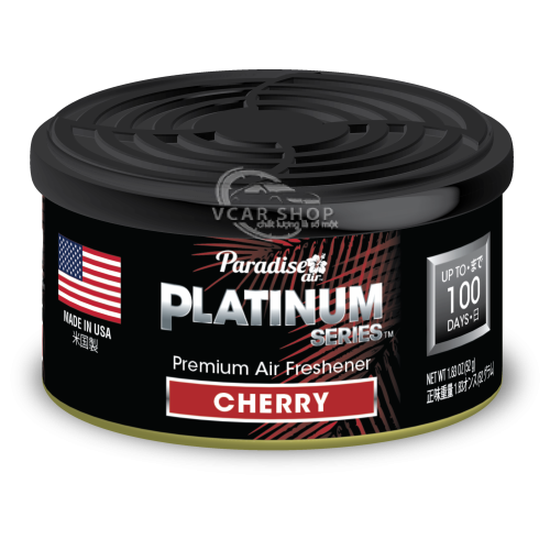 CHERRY - Lon Thanh Nén Tinh Dầu Platinum PARADISE AIR 52g lưu hương 100 ngày | Nhập Khẩu Hoa Kỳ