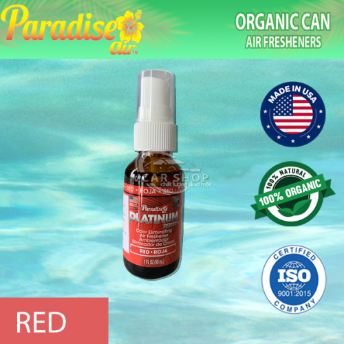 - Hương Red Chai Tinh Dầu Dạng Xịt 30ml   Ô Tô Cao Cấp PARADISE AIR 250 Lần Xịt Nhập Khẩu USA 