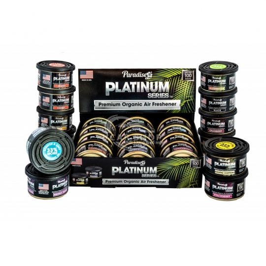 Hương Dâu - Lon Thanh Nén Tinh Dầu Platinum PARADISE AIR 52g lưu hương 100 ngày | Nhập Khẩu Hoa Kỳ