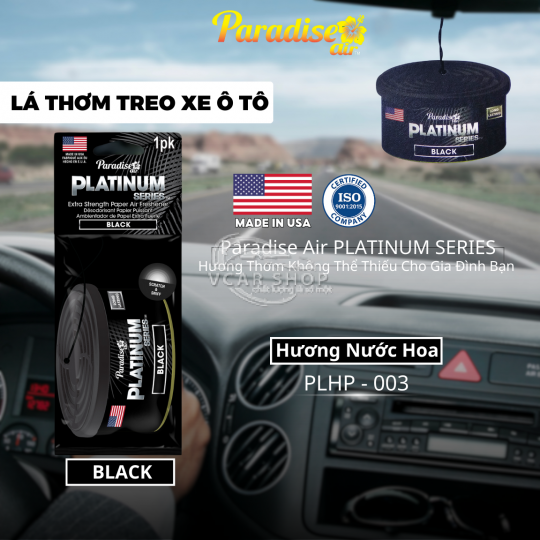 Lá thơm treo xe ô tô PARADISE AIR | Hương Nước Hoa | Nhập Khẩu Hoa Kỳ | Khử mùi ô tô , phòng ngủ, tủ quần áo - tủ giày.