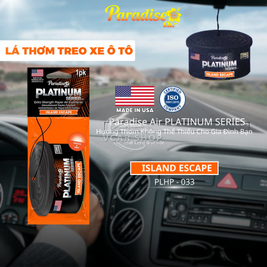 Lá thơm treo xe ô tô PARADISE AIR | Hương Nước Hoa | Nhập Khẩu Hoa Kỳ | Khử mùi ô tô , phòng ngủ, tủ quần áo - tủ giày.