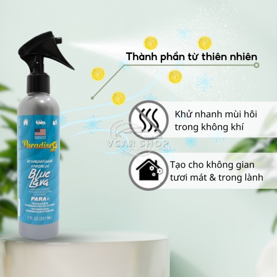 Hương Cam Quýt –  Chai  Xịt Thơm Ôtô PARADISE AIR 207ml | Tinh dầu xịt thơm phòng, ô tô, văn phòng |  Nhập Khẩu Hoa Kỳ.