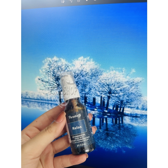 RELAX –  Tinh dầu nguyễn chất PARADISE AIR 25ml | Tinh dầu cho máy phun sương khuếch tán |  Nhập Khẩu Hoa Kỳ.