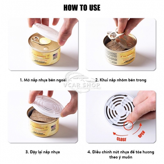 Hương Chuối  -Lon Thanh Nén Tinh Dầu Platinum PARADISE AIR 52g lưu hương 100 ngày | Nhập khẩu Hoa Kỳ