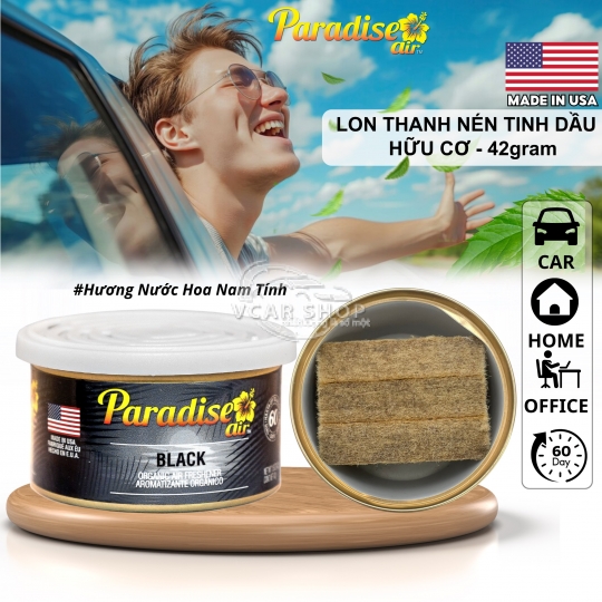 Hương Chuối  -Lon Thanh Nén Tinh Dầu PARADISE AIR 42g lưu hương 60 ngày | Nhập khẩu Hoa Kỳ