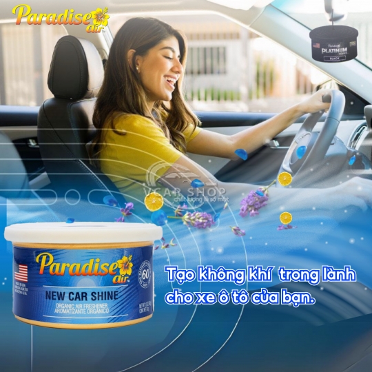 Hương Nho  - Lon Thanh Nén Tinh Dầu PARADISE AIR 42g lưu hương 60 ngày | Nhập Khẩu Hoa Kỳ