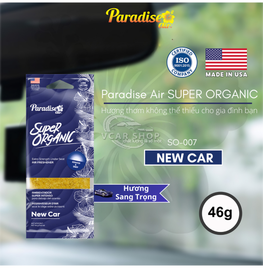 [Hương Sang Trọng ] Thanh Nén Tinh Dầu PARADISE AIR 46g | Nhập Khẩu Hoa Kỳ | Khử Mùi Ô Tô , Phòng Ngủ ,Tủ Quần Áo - Giày Dép 