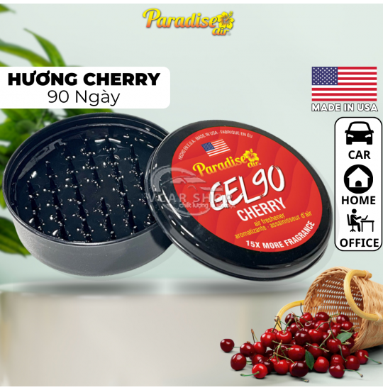 CHERRY - GEL TINH DẦU THƠM  PARADISE AIR  90 NGÀY - NHẬP KHẨU HOA KỲ