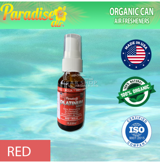 - Hương Red Chai Tinh Dầu Dạng Xịt 30ml   Ô Tô Cao Cấp PARADISE AIR 250 Lần Xịt Nhập Khẩu USA 