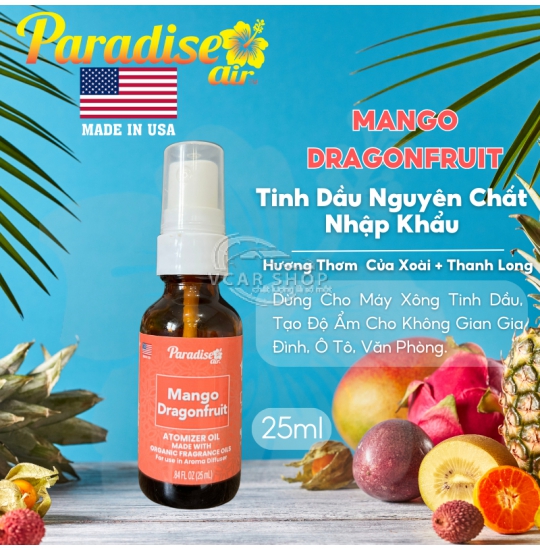MANGO DRAGONFRUIT –  Tinh dầu nguyễn chất PARADISE AIR 25ml | Tinh dầu cho máy phun sương khuếch tán |  Nhập Khẩu Hoa Kỳ